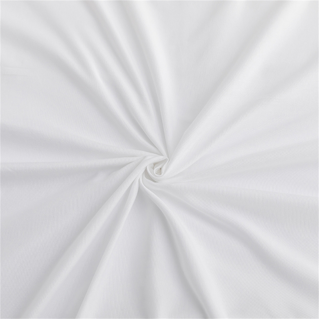 91家纺网 家纺一手货源 找家纺 2025款跨境外贸纯色磨毛单床笠单品床上用品 外贸专供可定制 白色