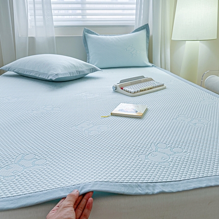 91家纺网 家纺一手货源 找家纺 （总）源舜家纺 2025新款凉感豆豆纯色冰豆熊软凉席