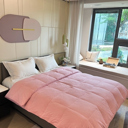 91家纺网 家纺一手货源 找家纺 （总）御眠纺 全棉大提花立体双层羽绒被壳自充绒被壳厂家直销