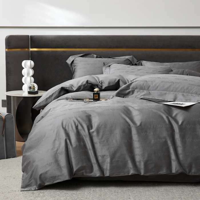 91家纺网 家纺一手货源 找家纺 恒尚居 2024新款100支长绒棉提花四件套 029爱之旅