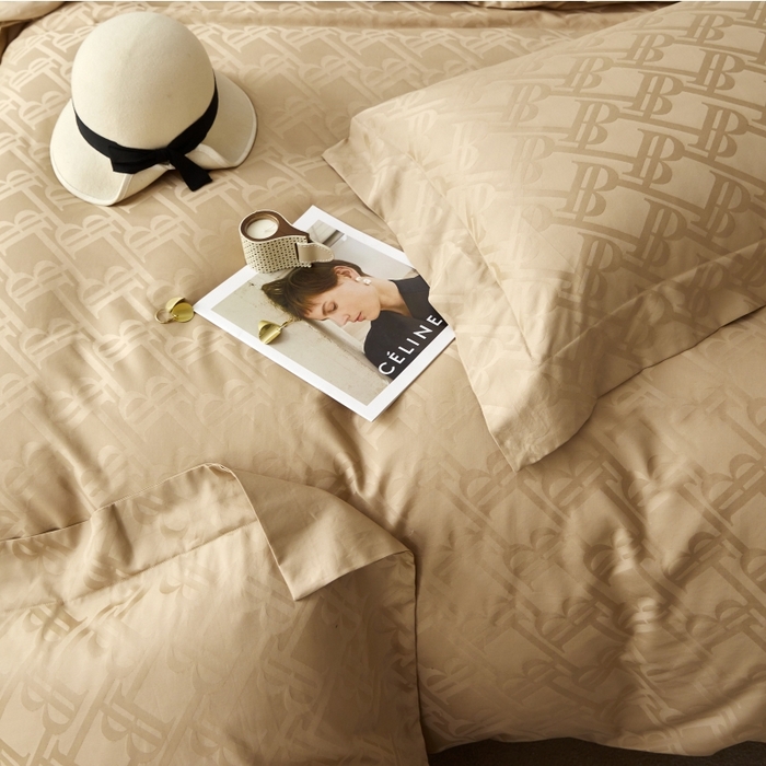 91家纺网 家纺一手货源 找家纺 恒尚居 2024新款100支长绒棉提花四件套 037巴博利