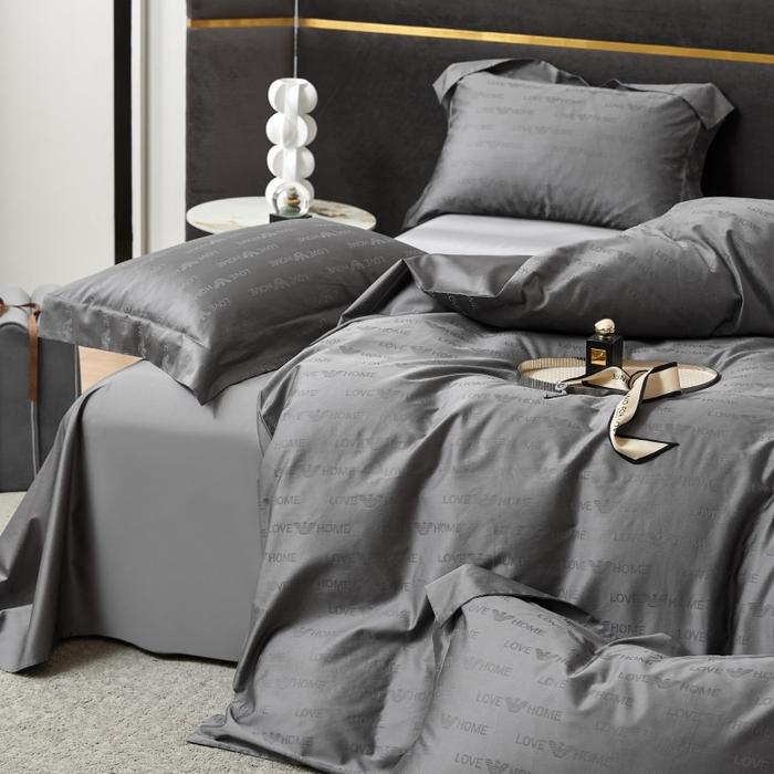 91家纺网 家纺一手货源 找家纺 恒尚居 2024新款100支长绒棉提花四件套 029爱之旅