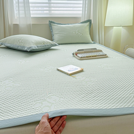 91家纺网 家纺一手货源 找家纺 （总）源舜家纺 2025新款凉感豆豆纯色冰豆熊软凉席