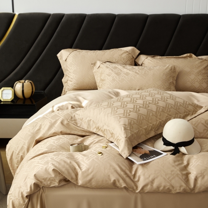 91家纺网 家纺一手货源 找家纺 恒尚居 2024新款100支长绒棉提花四件套 037巴博利