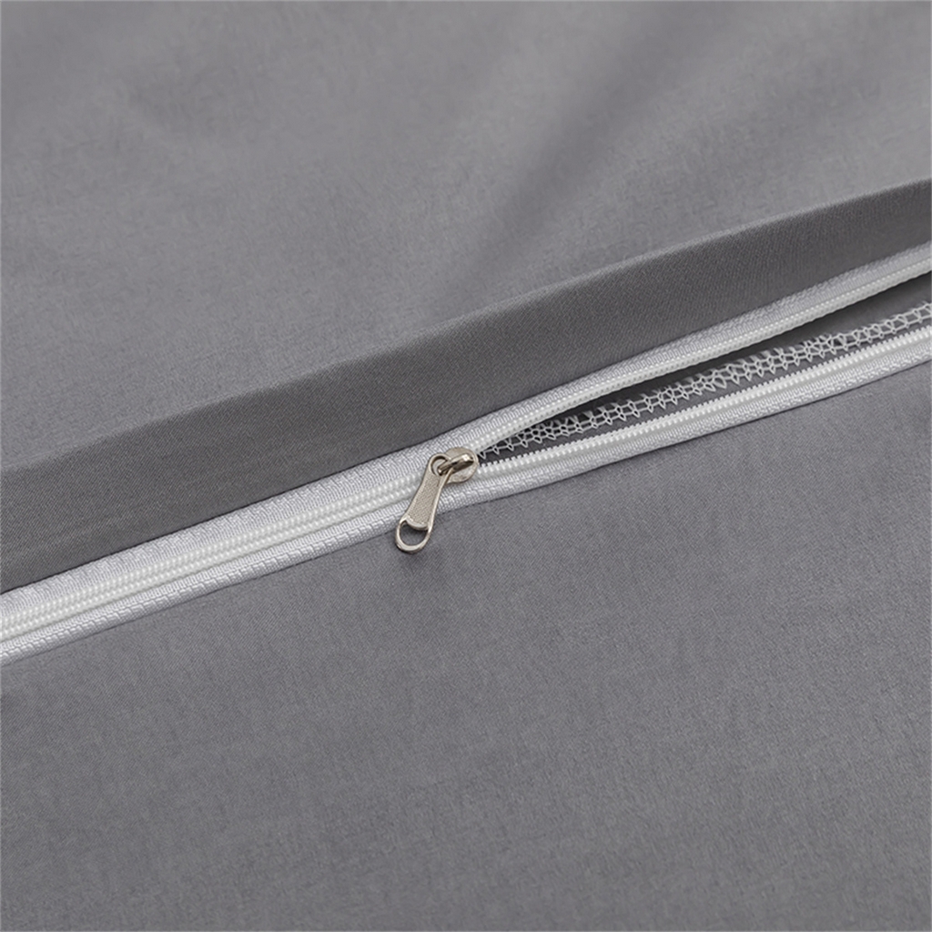 91家纺网 家纺一手货源 找家纺 2025款跨境外贸纯色磨毛单被套单品床上用品 外贸专供可定制 浅灰