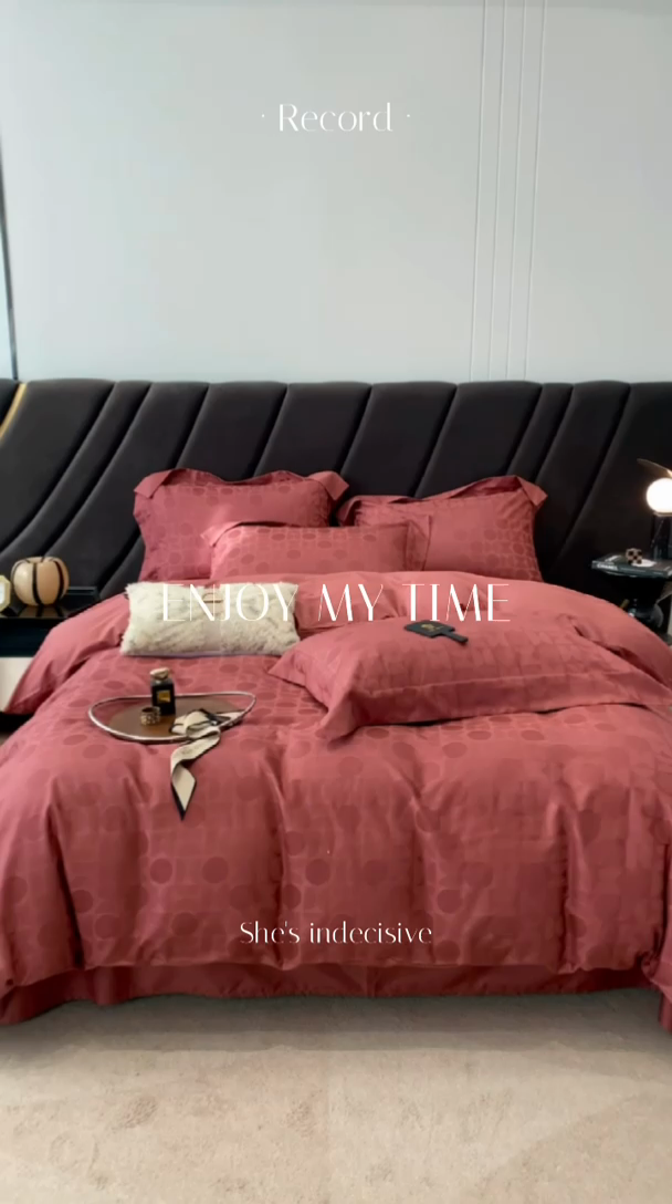 91家纺网 家纺一手货源 找家纺 恒尚居 2024新款100支长绒棉提花四件套 023冰岛恋歌