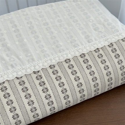 91家纺网 家纺一手货源 找家纺 （总）2025新款全棉A类双层纱小清新夏被