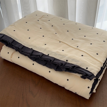 91家纺网 家纺一手货源 找家纺 （总）2025新款全棉A类双层纱小清新夏被