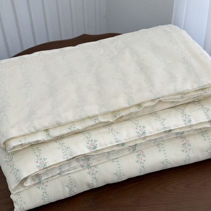 91家纺网 家纺一手货源 找家纺 （总）2025新款全棉A类双层纱小清新夏被