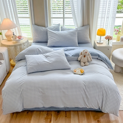 91家纺网 家纺一手货源 找家纺 （总）妖妖家纺 2024新款超柔软糯水洗云朵棉印花四季款四件套