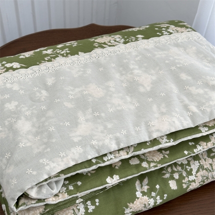 91家纺网 家纺一手货源 找家纺 （总）2025新款全棉A类双层纱小清新夏被