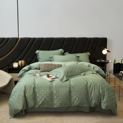 恒尚居 2024新款100支长绒棉提花四件套 011月石浪漫