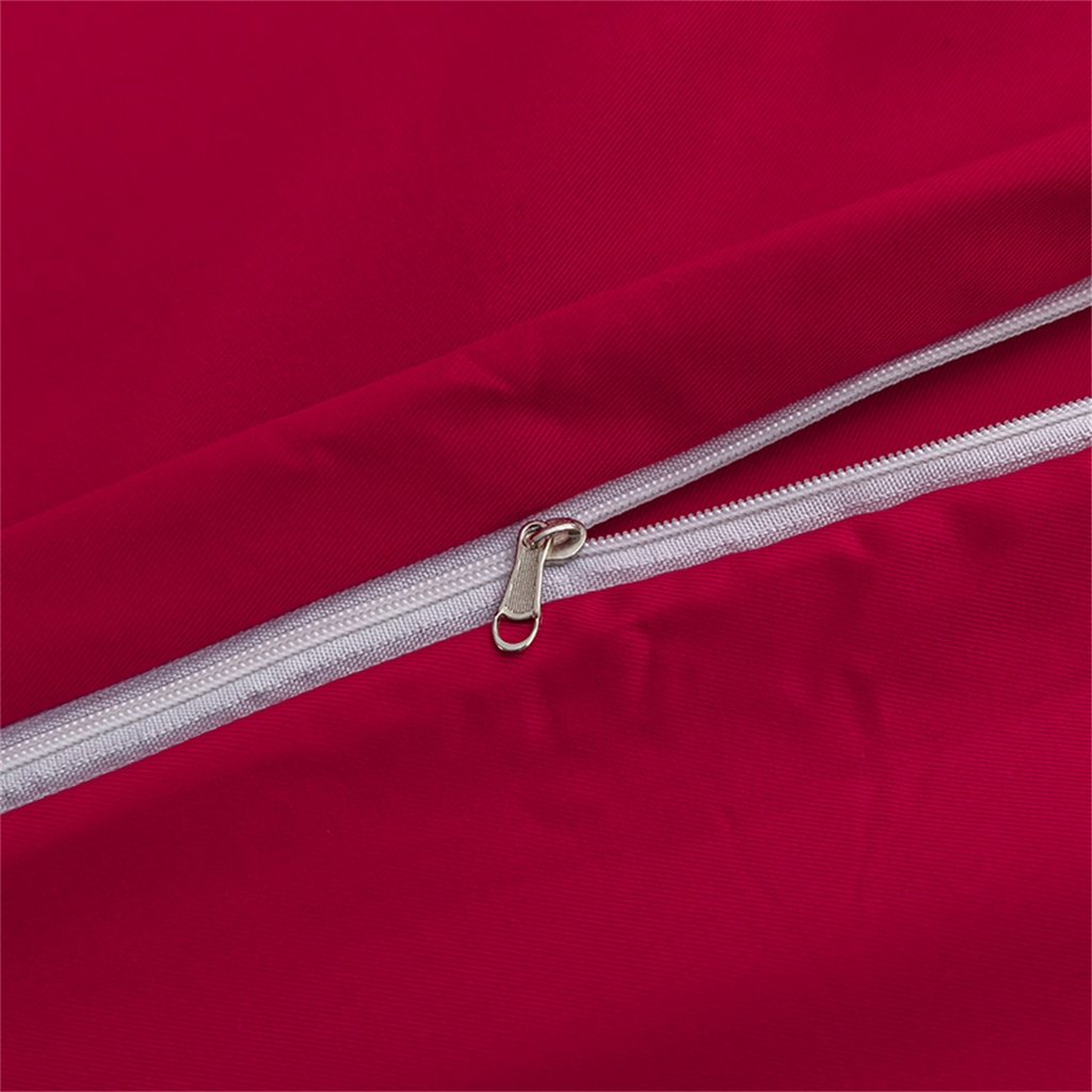 91家纺网 家纺一手货源 找家纺 2025款跨境外贸纯色磨毛枕套被套套件三件套床上用品外贸专供可定制 酒红