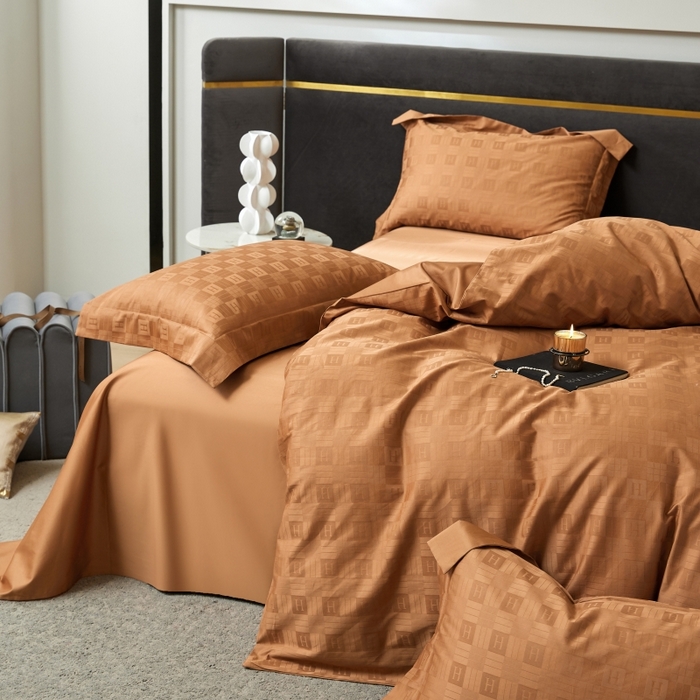 91家纺网 家纺一手货源 找家纺 恒尚居 2024新款100支长绒棉提花四件套 042梦幻