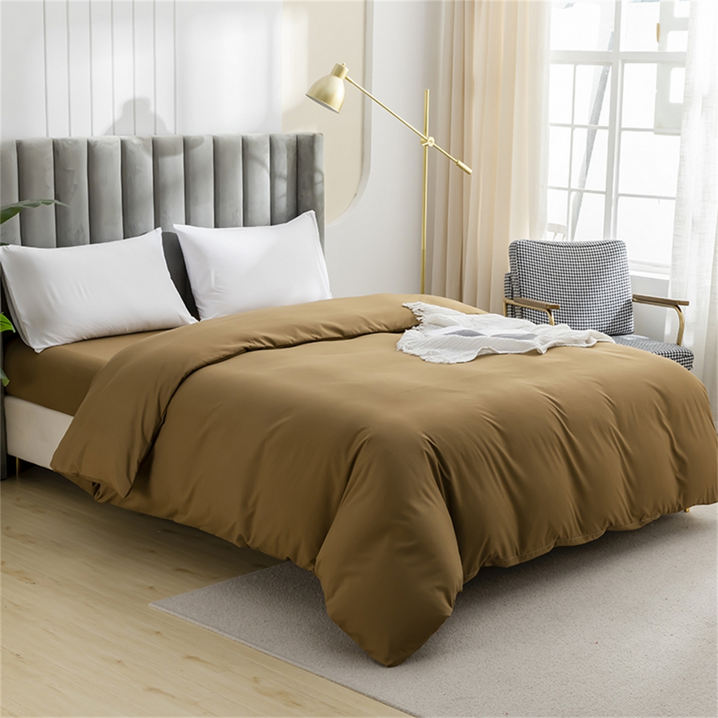 91家纺网 家纺一手货源 找家纺 （总）2025款跨境外贸纯色磨毛单被套单品床上用品 外贸专供可定制