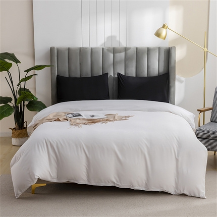 91家纺网 家纺一手货源 找家纺 （总）2025款跨境外贸纯色磨毛单被套单品床上用品 外贸专供可定制