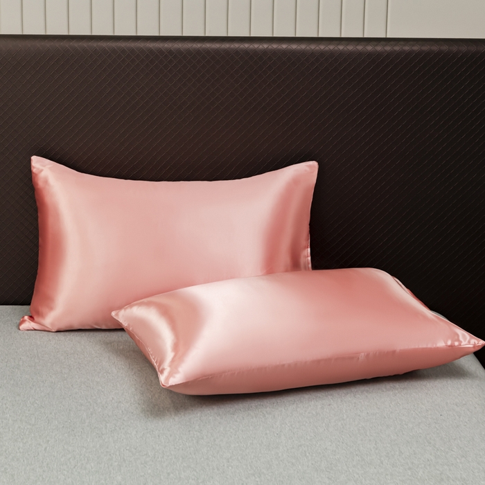 91家纺网 家纺一手货源 找家纺 2025款仿真丝色丁被套+枕套套装 床上用品三件套跨境外贸纯色水洗真丝爆款可定制 玉色