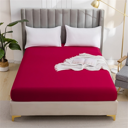 91家纺网 家纺一手货源 找家纺 （总）2025款跨境外贸纯色磨毛单床笠单品床上用品 外贸专供可定制