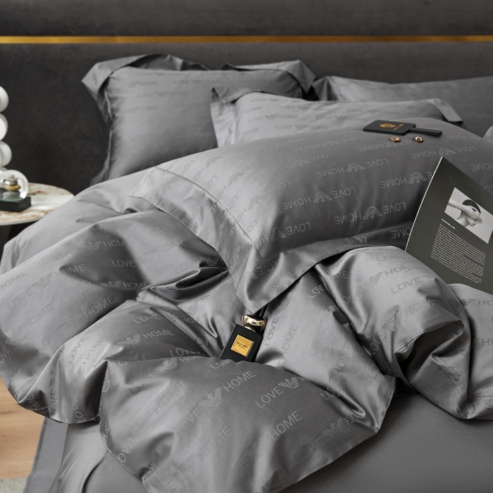 91家纺网 家纺一手货源 找家纺 恒尚居 2024新款100支长绒棉提花四件套 029爱之旅