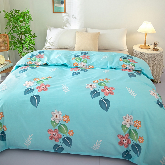 91家纺网 家纺一手货源 找家纺  雨萝家纺 2023新款12868全棉被罩纯棉被套觅香