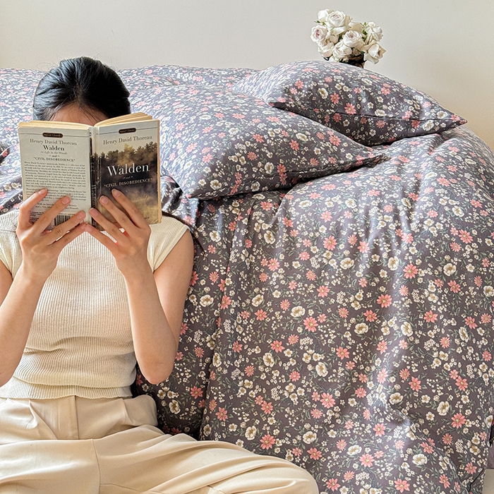 91家纺网 家纺一手货源 找家纺 窝米 2024全棉A类双层纱系列四件套 小满