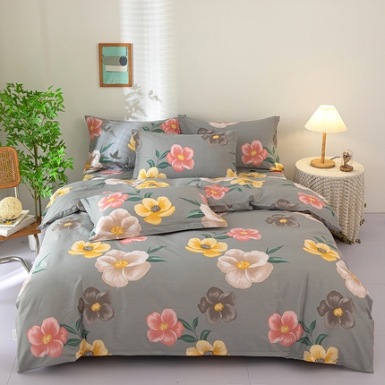 91家纺网 家纺一手货源 找家纺 （总）新款12868全棉学生宿舍三件套卡通纯棉四件套