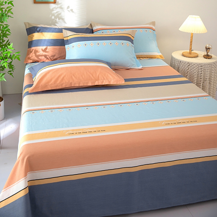 91家纺网 家纺一手货源 找家纺  雨萝家纺 2020新款12868全棉纯棉床单斯图亚