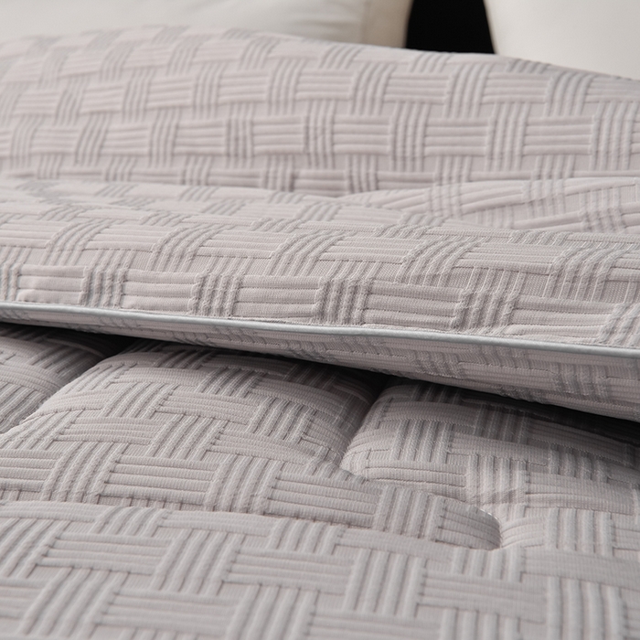 91家纺网 家纺一手货源 找家纺 招财狼家纺 2024新款华夫格羽丝被 贵族灰