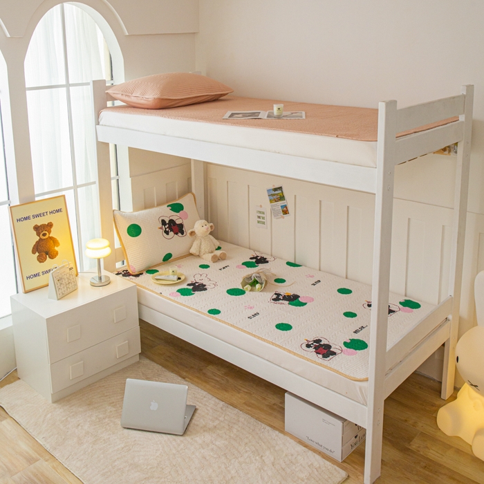 91家纺网 家纺一手货源 找家纺 茉夕 2024新款学生宿舍上下铺全棉床盖 呆呆