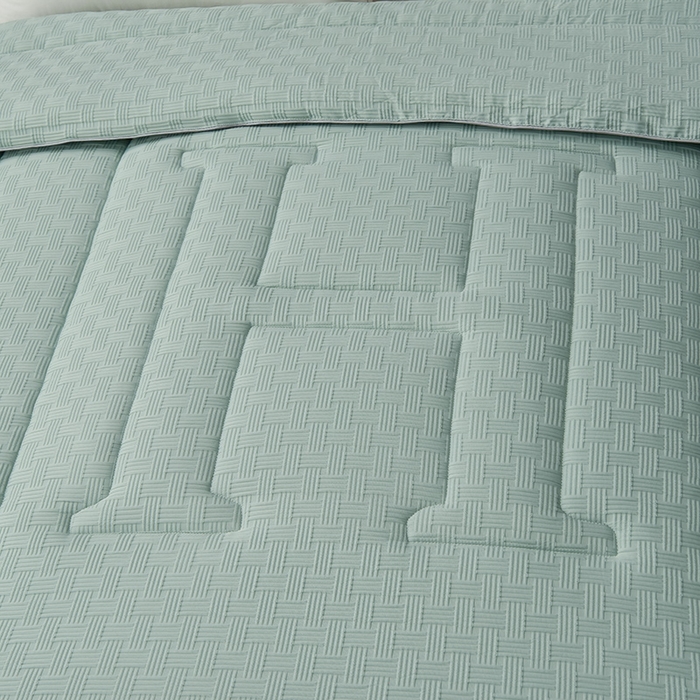 91家纺网 家纺一手货源 找家纺 招财狼家纺 2024新款华夫格羽丝被 贵族水兰