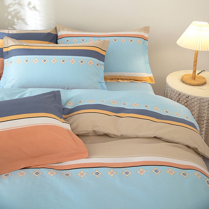 91家纺网 家纺一手货源 找家纺 2023新款12868全棉学生宿舍三件套卡通纯棉四件套斯图亚