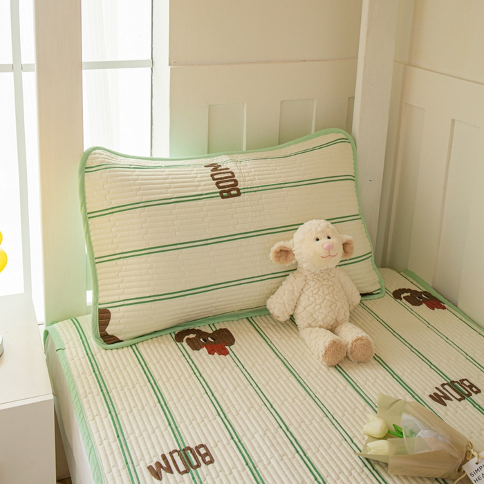 91家纺网 家纺一手货源 找家纺 茉夕 2024新款学生宿舍上下铺全棉床盖 大象兰兰