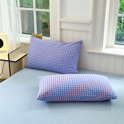 91家纺网 家纺一手货源 找家纺 （总）北欧良品 新款A类全棉色织水洗棉单枕套纯棉