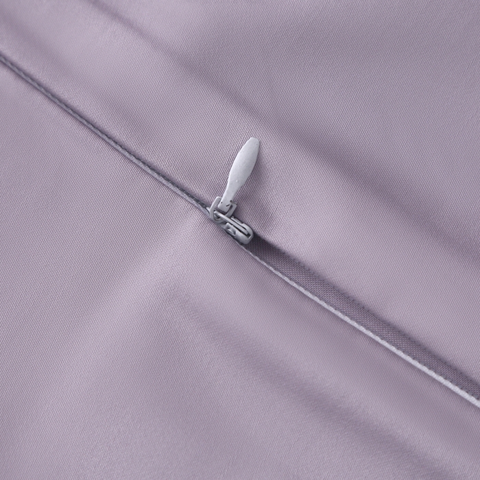 91家纺网 家纺一手货源 找家纺 2024新款100支双股长绒棉乳胶枕套全棉贡缎曲线立体记忆枕枕芯套35x55cm成人60x40cm 烟灰紫