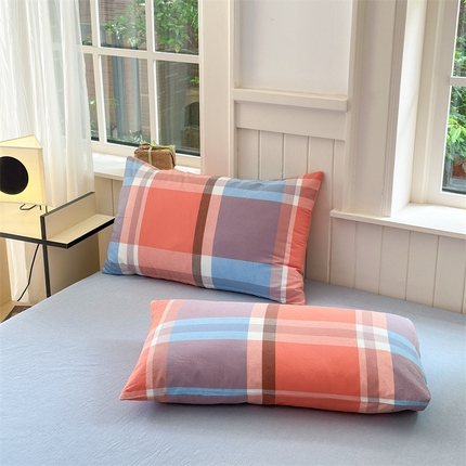 91家纺网 家纺一手货源 找家纺 （总）北欧良品 新款A类全棉色织水洗棉单枕套纯棉