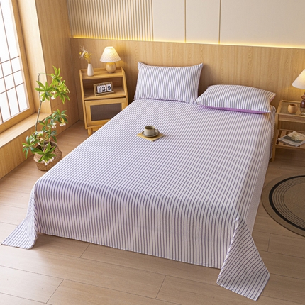 91家纺网 家纺一手货源 找家纺 （总）雅居纺家纺 2024新款全棉色织水洗棉单床单