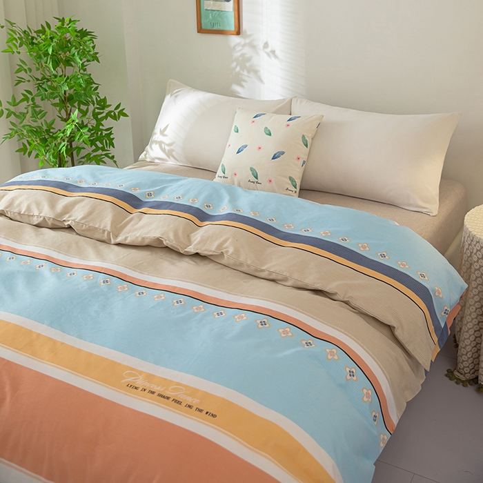 91家纺网 家纺一手货源 找家纺 雨萝家纺 2023新款12868全棉被罩纯棉被套斯图亚