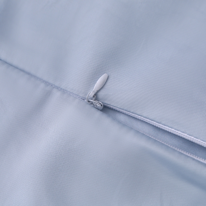 91家纺网 家纺一手货源 找家纺 2024新款100支双股长绒棉乳胶枕套全棉贡缎曲线立体记忆枕枕芯套35x55cm成人60x40cm 月光蓝