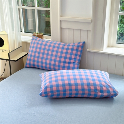 91家纺网 家纺一手货源 找家纺 （总）北欧良品 新款A类全棉色织水洗棉单枕套纯棉