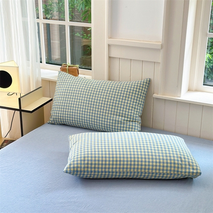 91家纺网 家纺一手货源 找家纺 （总）北欧良品 新款A类全棉色织水洗棉单枕套纯棉