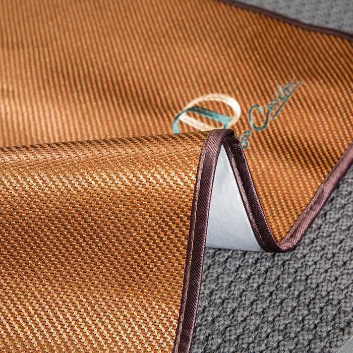 91家纺网 家纺一手货源 找家纺 织布人 2024新款夏凉冰丝枕套冰藤枕套凉席枕套单枕套单枕芯48*74 CD刺绣圆角/单枕套