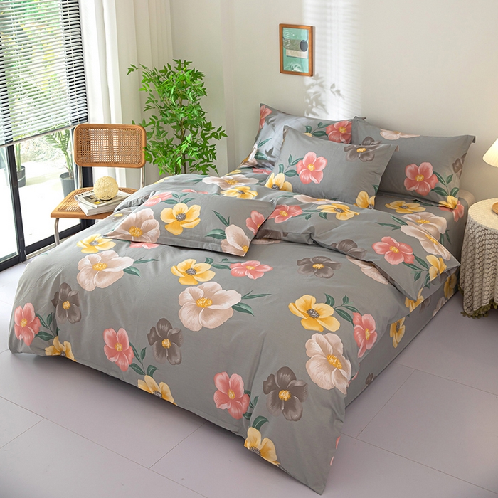 91家纺网 家纺一手货源 找家纺 2023新款12868全棉学生宿舍三件套卡通纯棉四件套初妆