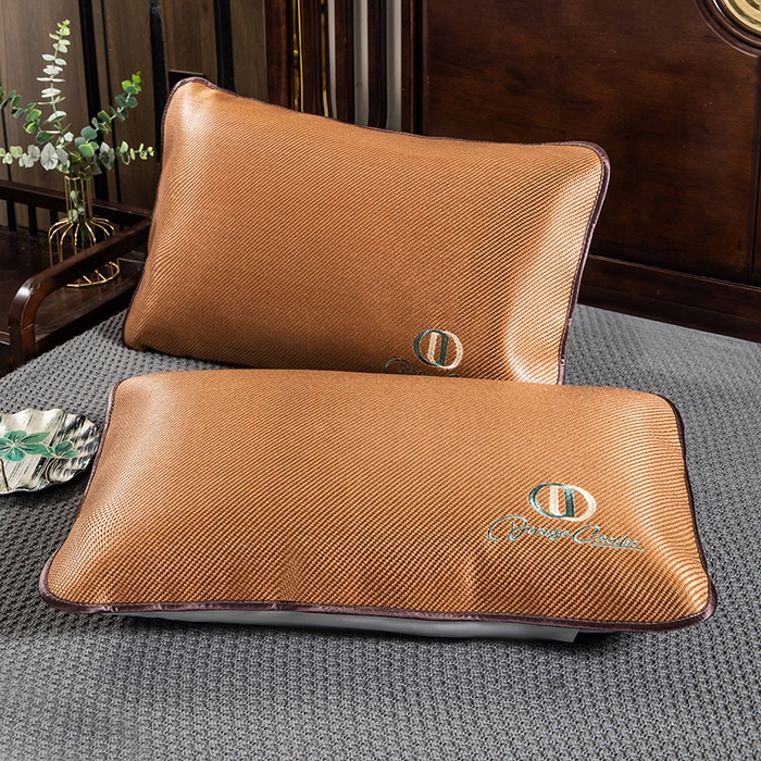 91家纺网 家纺一手货源 找家纺 （总）织布人 2024新款夏凉冰丝枕套冰藤枕套凉席枕套单枕套单枕芯48*74