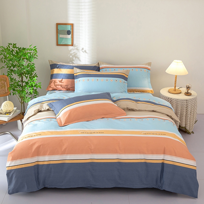 91家纺网 家纺一手货源 找家纺 2023新款12868全棉学生宿舍三件套卡通纯棉四件套斯图亚