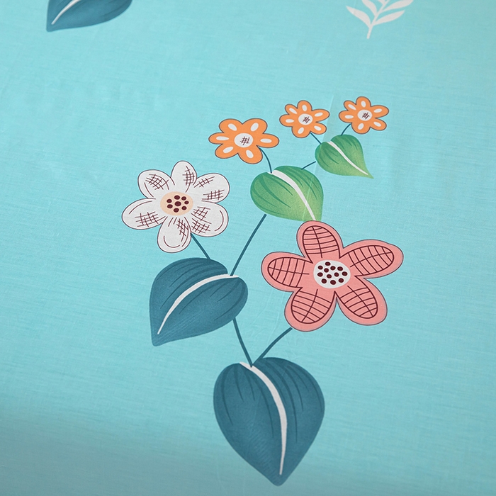 91家纺网 家纺一手货源 找家纺  雨萝家纺 2020新款12868全棉纯棉床单觅香