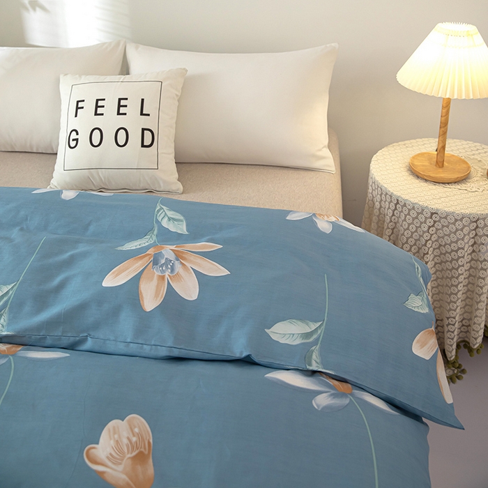 91家纺网 家纺一手货源 找家纺 雨萝家纺 2023新款12868全棉被罩纯棉被套烂漫芭蕾