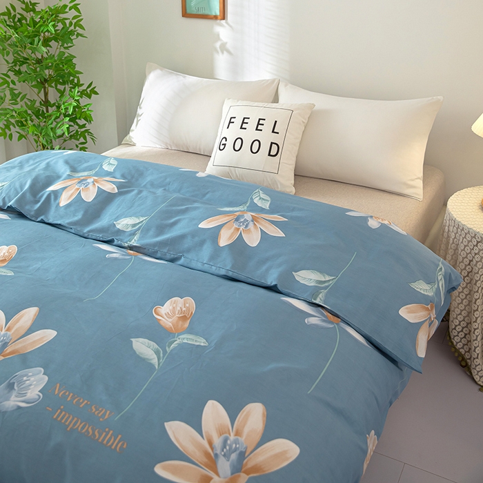 91家纺网 家纺一手货源 找家纺 雨萝家纺 2023新款12868全棉被罩纯棉被套烂漫芭蕾