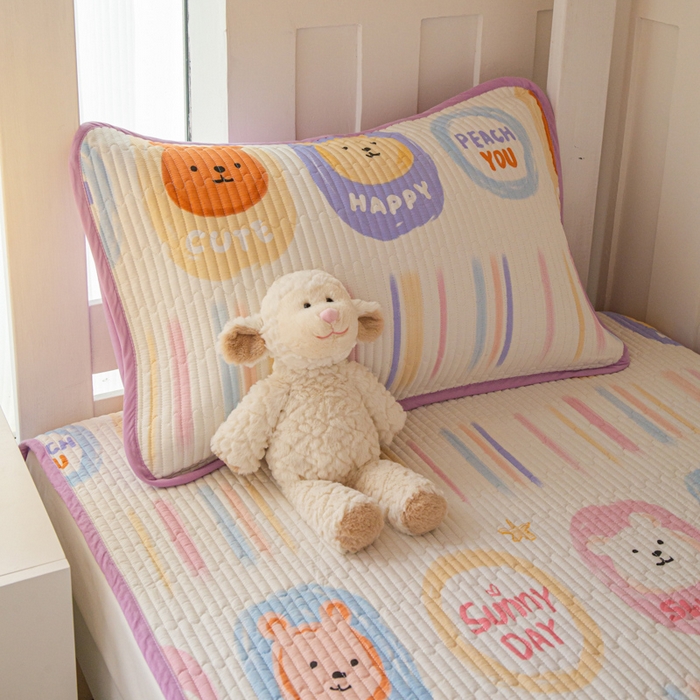 91家纺网 家纺一手货源 找家纺 茉夕 2024新款学生宿舍上下铺全棉床盖 丹尼日记