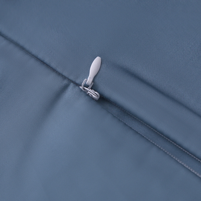 91家纺网 家纺一手货源 找家纺 2024新款100支双股长绒棉乳胶枕套全棉贡缎曲线立体记忆枕枕芯套35x55cm成人60x40cm 群青蓝