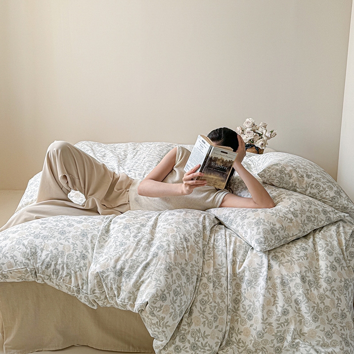 91家纺网 家纺一手货源 找家纺 （总）窝米 2024全棉A类双层纱系列四件套